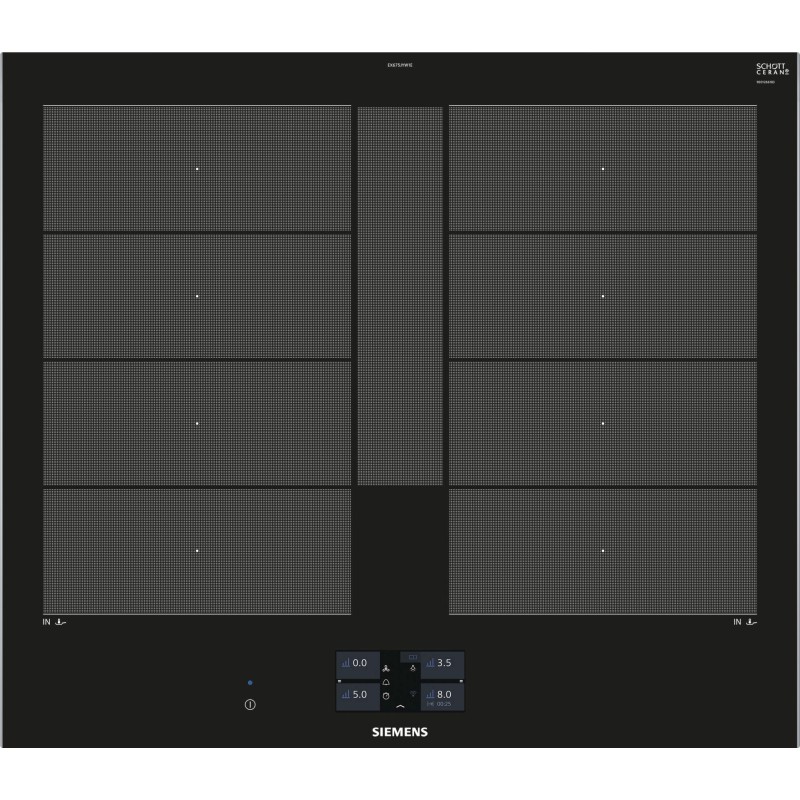 Siemens EX675JYW1E iQ700 Einbau-Induktionskochfeld autark 60cm Facetten-Design